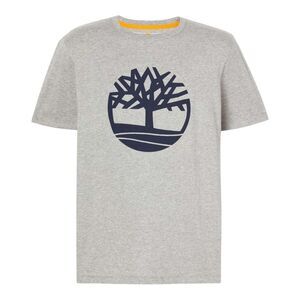Timberland Mens Northwood Tree Logo Short-Sleeved T-Shirt / Gray